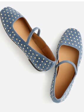 Madewell The Greta Ballet Flat in Basalt Blue